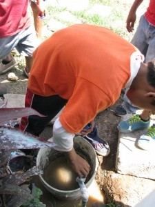 Filling up water bottle (2) 